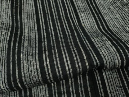 平和屋着物●上質な紬　縞　正絹　逸品　CABJ6713ut