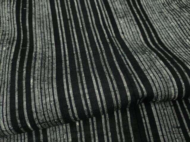 平和屋着物●上質な紬　縞　正絹　逸品　CABJ6713ut