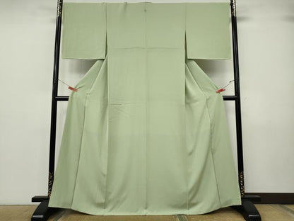 平和屋着物●上質な色無地　夏虫色　正絹　逸品　CABJ6718ut