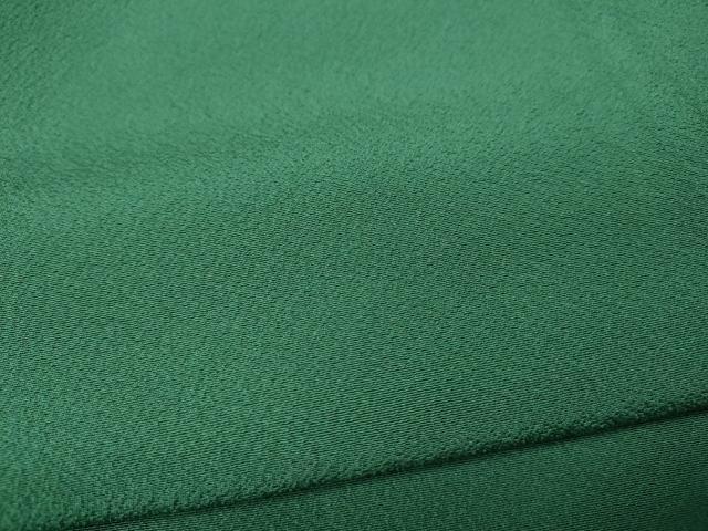 平和屋着物●上質な色無地　木賊色　正絹　逸品　未使用　CABJ6721ut