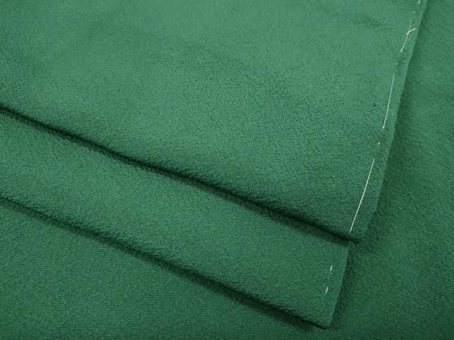 平和屋着物●上質な色無地　木賊色　正絹　逸品　未使用　CABJ6721ut