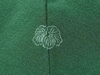 平和屋着物●上質な色無地　木賊色　正絹　逸品　未使用　CABJ6721ut