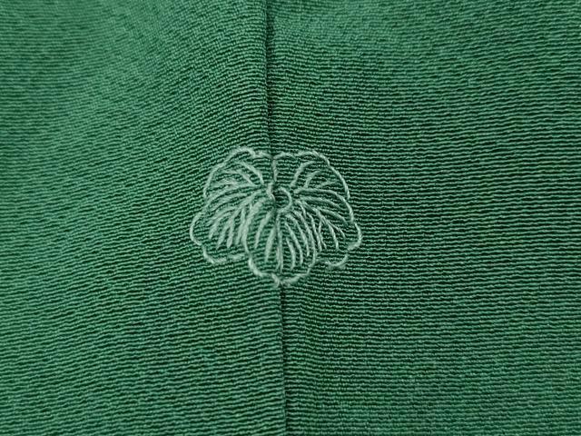 平和屋着物●上質な色無地　木賊色　正絹　逸品　未使用　CABJ6721ut