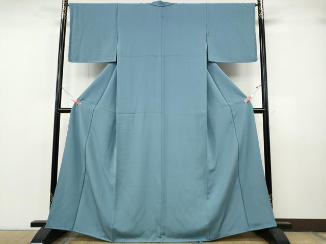 平和屋着物●上質な色無地　浅縹色　正絹　逸品　CABJ6724ut