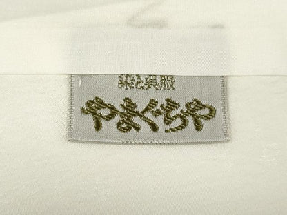 平和屋着物●長襦袢　袷　文字地紋　正絹　逸品　CABJ6734ut