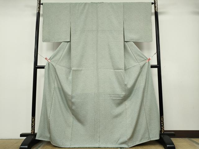 平和屋着物●江戸小紋　草花文　正絹　逸品　CABJ6738ut
