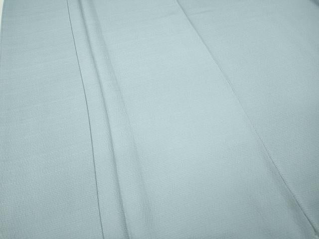 平和屋着物●上質な色無地　灰青色　正絹　逸品　未使用　CABJ6747ut