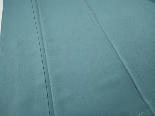 平和屋着物●上質な色無地　藍鼠色　正絹　逸品　未使用　CABJ6749ut