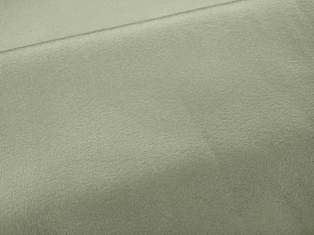 平和屋着物●上質な色無地　灰黄緑色　正絹　逸品　未使用　CABJ6756ut