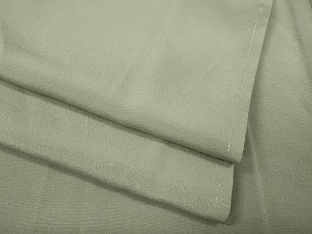 平和屋着物●上質な色無地　灰黄緑色　正絹　逸品　未使用　CABJ6756ut