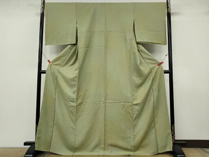 平和屋着物●本草木染作家　瑞寶　小紋　霞文　暈し染め　正絹　逸品　CABJ6761ut