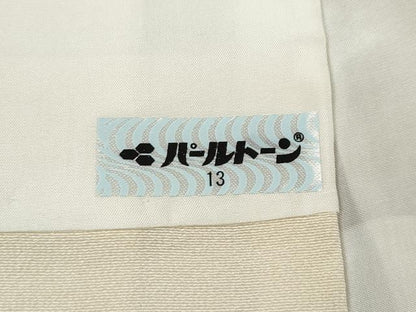 平和屋着物●訪問着　型染め　流水風景花文　暈し染め　正絹　逸品　CABJ6766ut