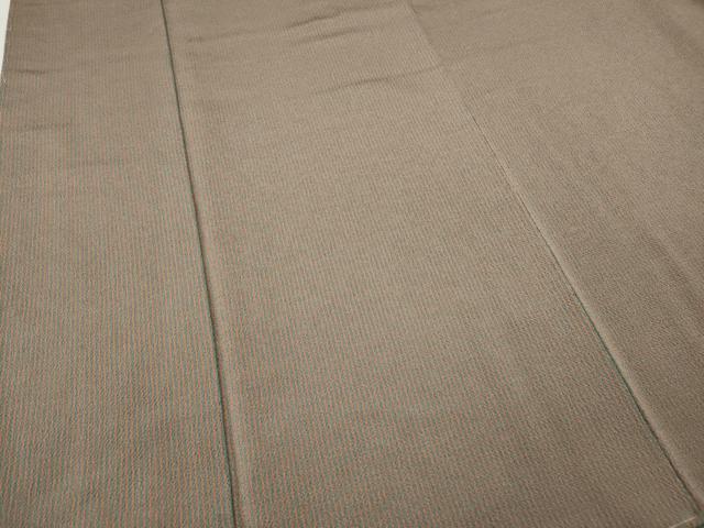 平和屋着物●上質な小紋　縞　鬼しぼ縮緬　正絹　逸品　CABJ6767ut