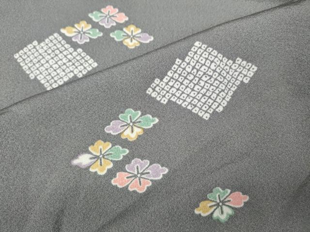 平和屋着物●上質な小紋　松皮菱花文　正絹　逸品　CABJ6768ut