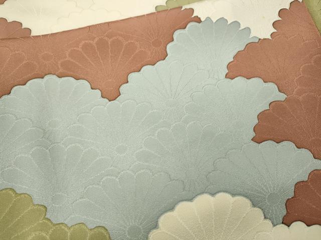 平和屋着物●上質な小紋　地紋起こし　菊青海波　正絹　逸品　CABJ6773ut