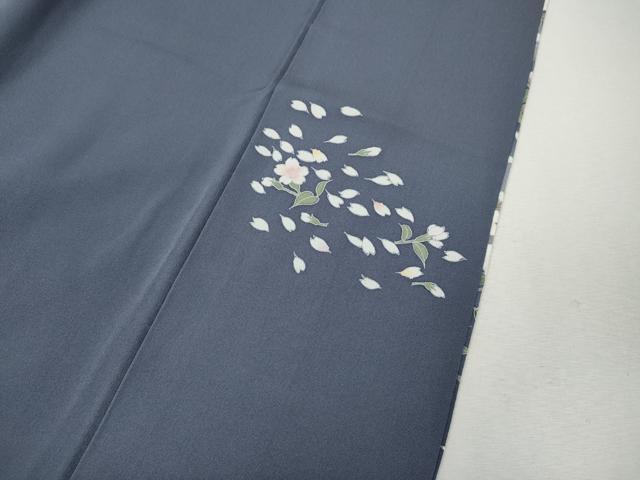 平和屋着物●訪問着　友禅　作家物　枝桜　童子遊び　正絹　逸品　CABJ6774ut