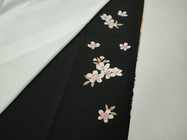 平和屋着物●豪華黒留袖　乱菊　舞花文　暈し染め　金彩　正絹　逸品　CABJ6777ut