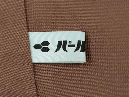 平和屋着物●三代目市三郎　雅生紬曾　花格子　証紙付き　正絹　逸品　CABJ6782ut