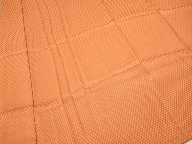 平和屋着物●長襦袢　無双仕立て　鱗地紋　黄丹色　やまと誂製　半衿刺繍　正絹　逸品　CABJ6789ut