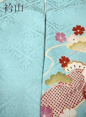 平和屋着物●豪華振袖　駒刺繍　貝桶草花文　暈し染め　金銀彩　正絹　逸品　CABJ6792ut