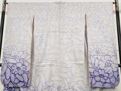 平和屋着物●豪華振袖　総絞り　草花文　暈し染め　正絹　逸品　CABJ6794ut