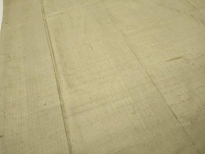 平和屋着物●生紬　色無地　浅黄色　正絹　逸品　CABJ6798ut