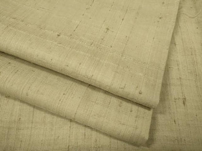 平和屋着物●生紬　色無地　浅黄色　正絹　逸品　CABJ6798ut