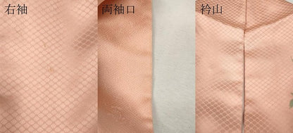 平和屋着物●訪問着　雪輪花籠文　暈し染め　金彩　正絹　逸品　CABJ6800ut