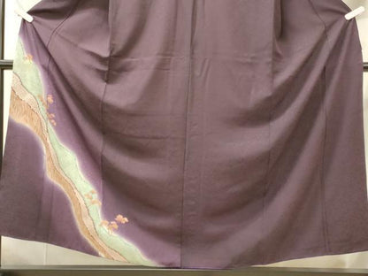 平和屋着物■訪問着　道長草木文　暈し染め　正絹　逸品　CABJ6862oy
