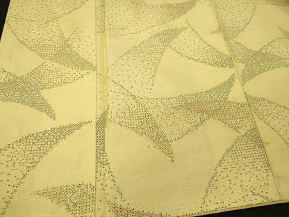 平和屋着物■上質な紬　幾何学文　正絹　逸品　未使用　CABJ6871oy