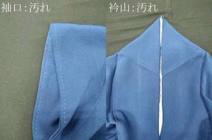 平和屋着物■上質な色無地　杜若色　正絹　逸品　CABJ6876oy