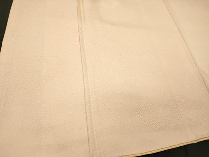 平和屋着物■上質な色無地　雲取り吉祥地紋　肌色　正絹　逸品　CABJ6883oy