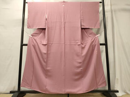 平和屋着物■上質な色無地　匂雅　薄紅梅色　正絹　逸品　未使用　CABJ6891oy