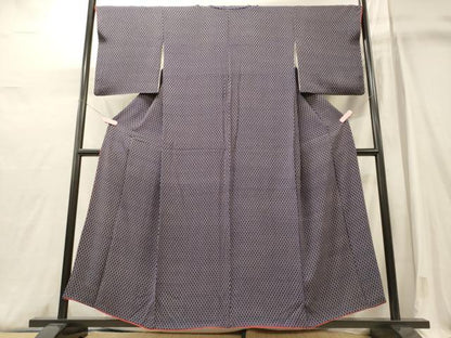 平和屋着物■上質な小紋　幾何学文　正絹　逸品　CABJ6892oy