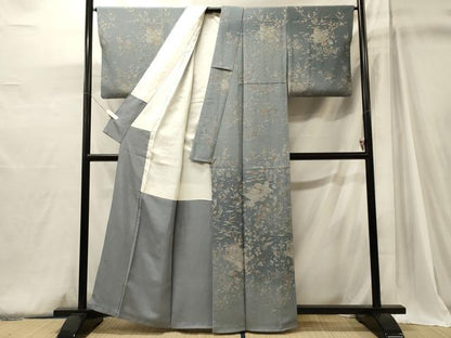 平和屋着物■訪問着　草花風景文　暈し染め　正絹　逸品　CABJ6901oy
