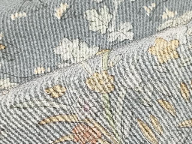 平和屋着物■訪問着　草花風景文　暈し染め　正絹　逸品　CABJ6901oy