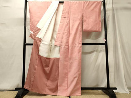 平和屋着物■上質な紬　雲取り文　正絹　逸品　CABJ6902oy