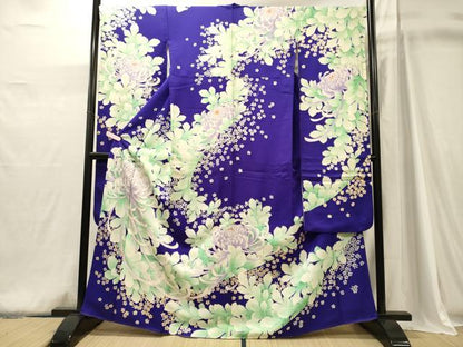 平和屋着物■豪華振袖　駒刺繍　乱菊　金銀彩　正絹　逸品　CABJ6904oy