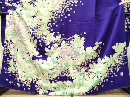 平和屋着物■豪華振袖　駒刺繍　乱菊　金銀彩　正絹　逸品　CABJ6904oy