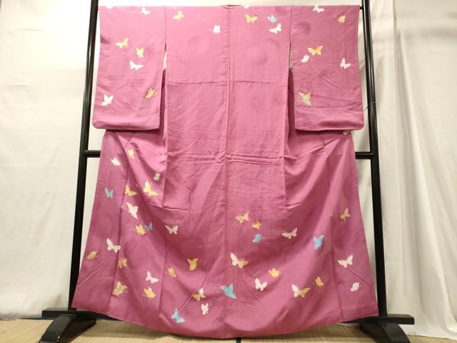 平和屋着物■訪問着　舞蝶文　金彩　正絹　逸品　CABJ6909oy