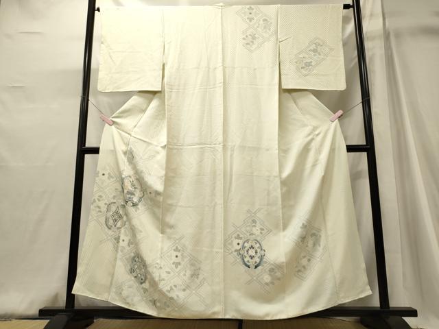 平和屋着物■訪問着　松皮菱花文　金彩　正絹　逸品　CABJ6910oy