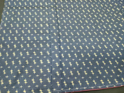平和屋着物■上質な紬　絣文様　正絹　逸品　未使用　CABJ6914oy