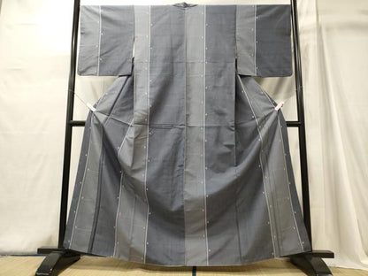 平和屋着物■上質な紬　間道　正絹　逸品　CABJ6916oy