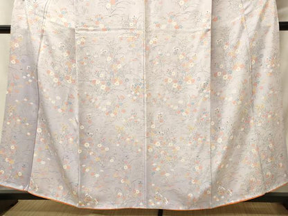 平和屋着物■訪問着　草花文　暈し染め　正絹　逸品　CABJ6930oy