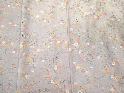 平和屋着物■訪問着　草花文　暈し染め　正絹　逸品　CABJ6930oy