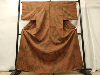平和屋着物■上質な小紋　抽象文様　正絹　逸品　CABJ6948oy