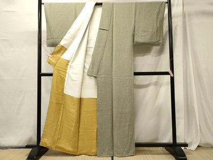 平和屋着物■上質な小紋　草花文　正絹　逸品　未使用　CABJ6953oy