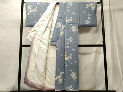 平和屋着物■上質な小紋　舞花吉祥文　正絹　逸品　CABJ6955oy