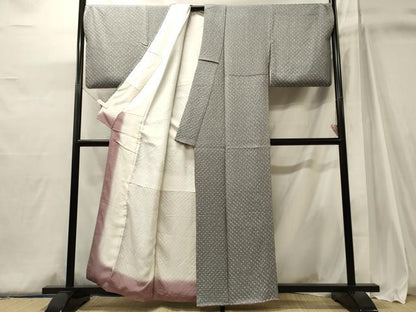 平和屋着物■上質な小紋　総絞り　正絹　逸品　CABJ6958oy