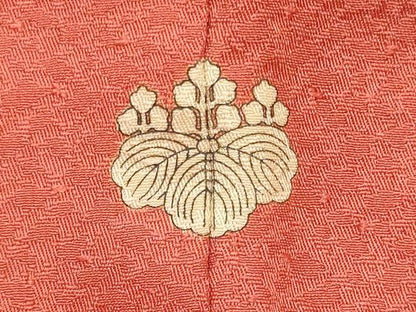平和屋着物■上質な色無地　鉛丹色　正絹　逸品　CABJ6964oy